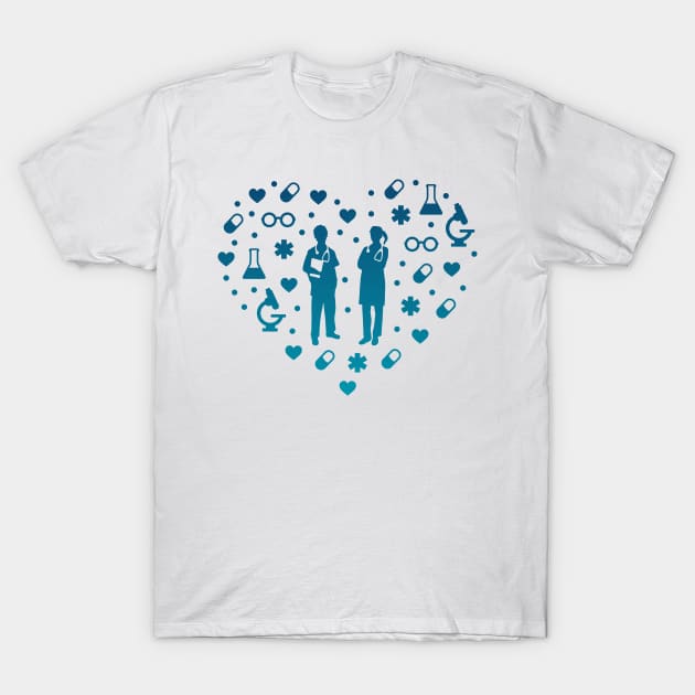 Medical Heart T-Shirt by JFDesign123